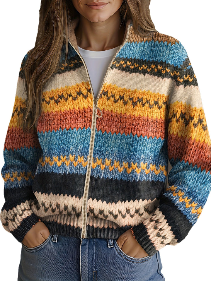 Tamsin™ | Heritage Knit Zip Cardigan