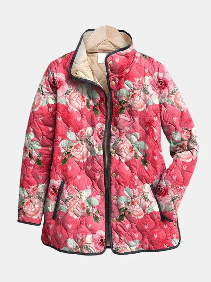 Amélie™ | Romantic Rose Quilted Jacket