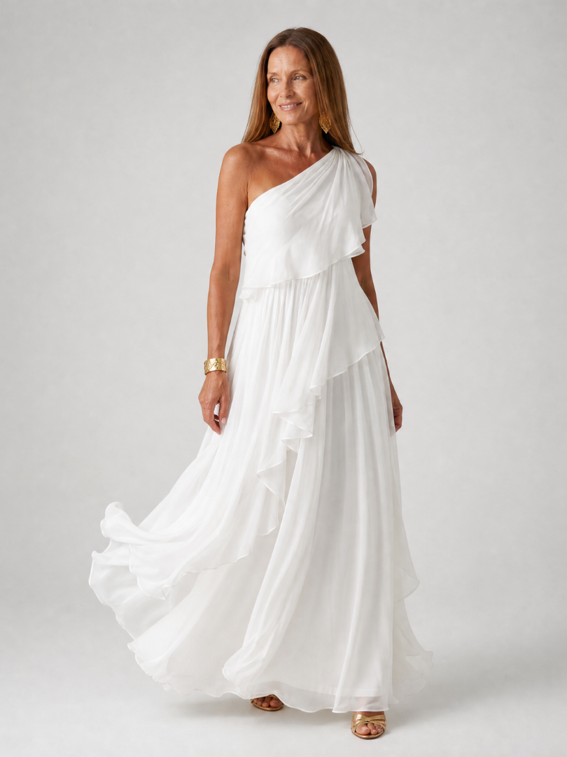 Serena™ | Emerald Ruffle Maxi Dress