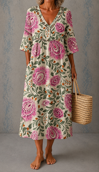 Celestine™ | Wildflower Bloom Midi Dress