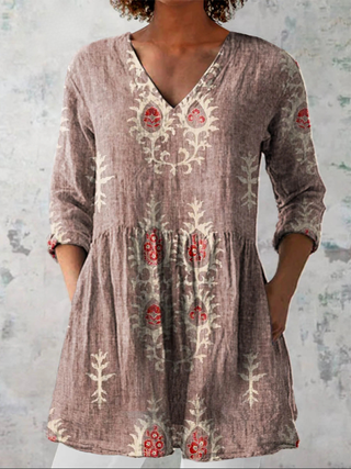Sage™ | Heritage Meadow V-Neck Shirt