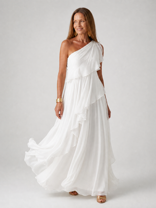 Serena™ | Emerald Ruffle Maxi Dress