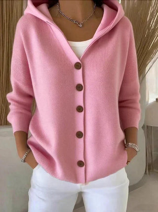 Penelope™ | Hooded Button Autumn Sweater
