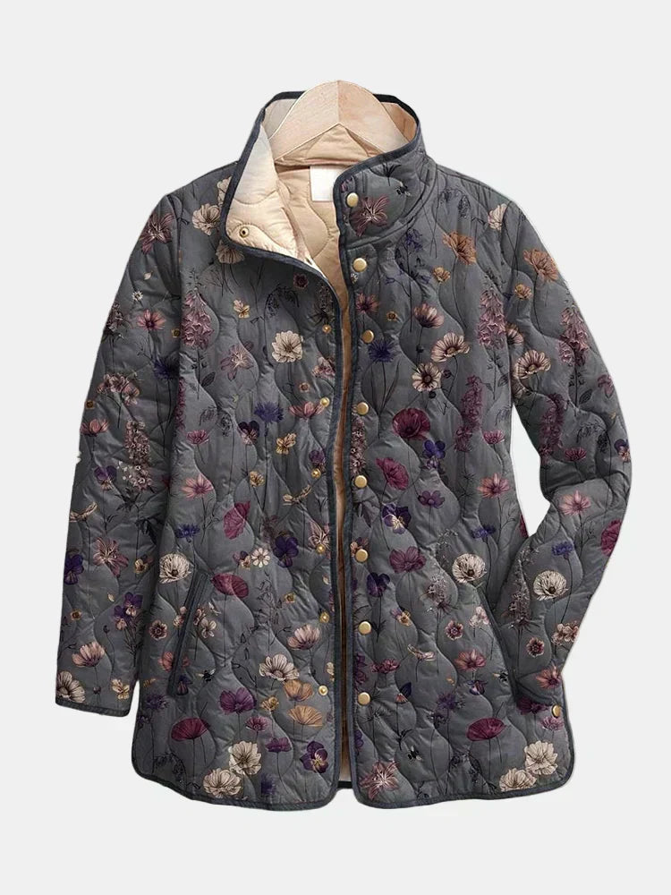 Isla™ | Botanical Quilted Floral Jacket
