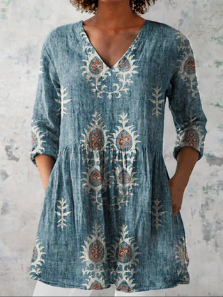 Sage™ | Heritage Meadow V-Neck Shirt