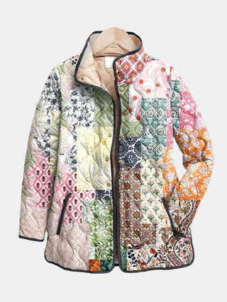 Genevieve™ | Patchwork Botanical Quilted Jacket