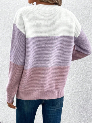 Sienna™ | Luxe Neutral Colour Block Sweater