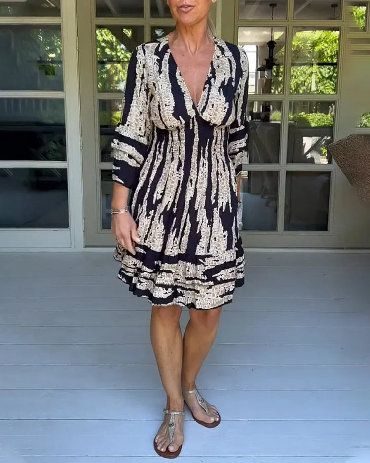 Raquel | Vestido Manga Bordada