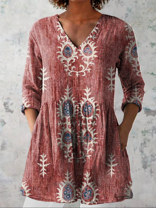 Sage™ | Heritage Meadow V-Neck Shirt