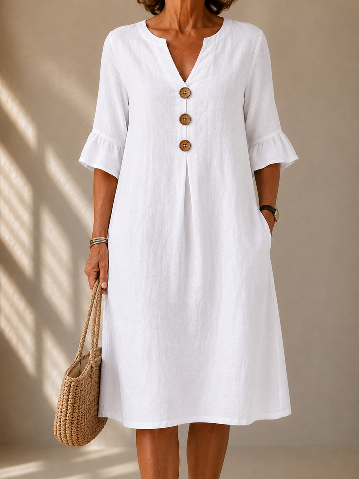 Eleanor™ | Pure Grace Midi Dress