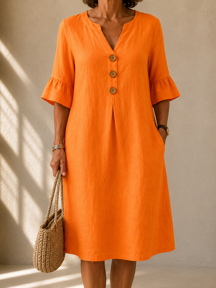 Amber™ | Sunset Glow Midi Dress