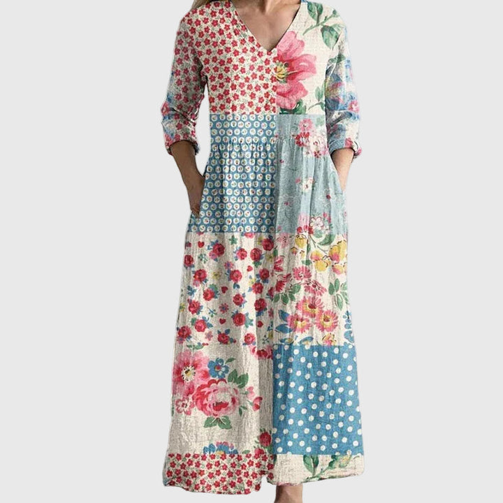 Leticia | Vestido Mosaico Campestre
