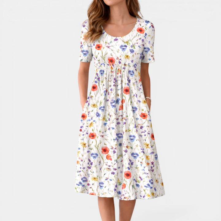 Morwenna™ | Wildflower Meadow Midi Dress
