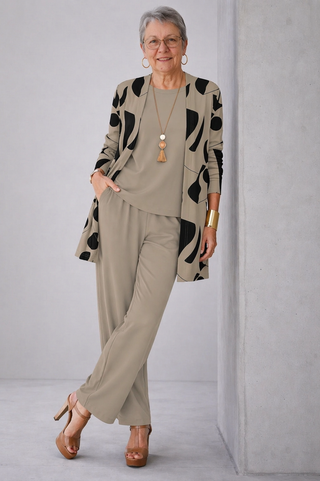 Camille™ | Taupe Abstract 3-Piece Set