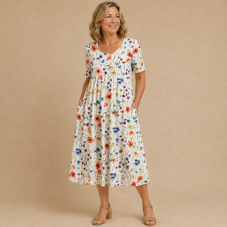 Morwenna™ | Wildflower Meadow Midi Dress
