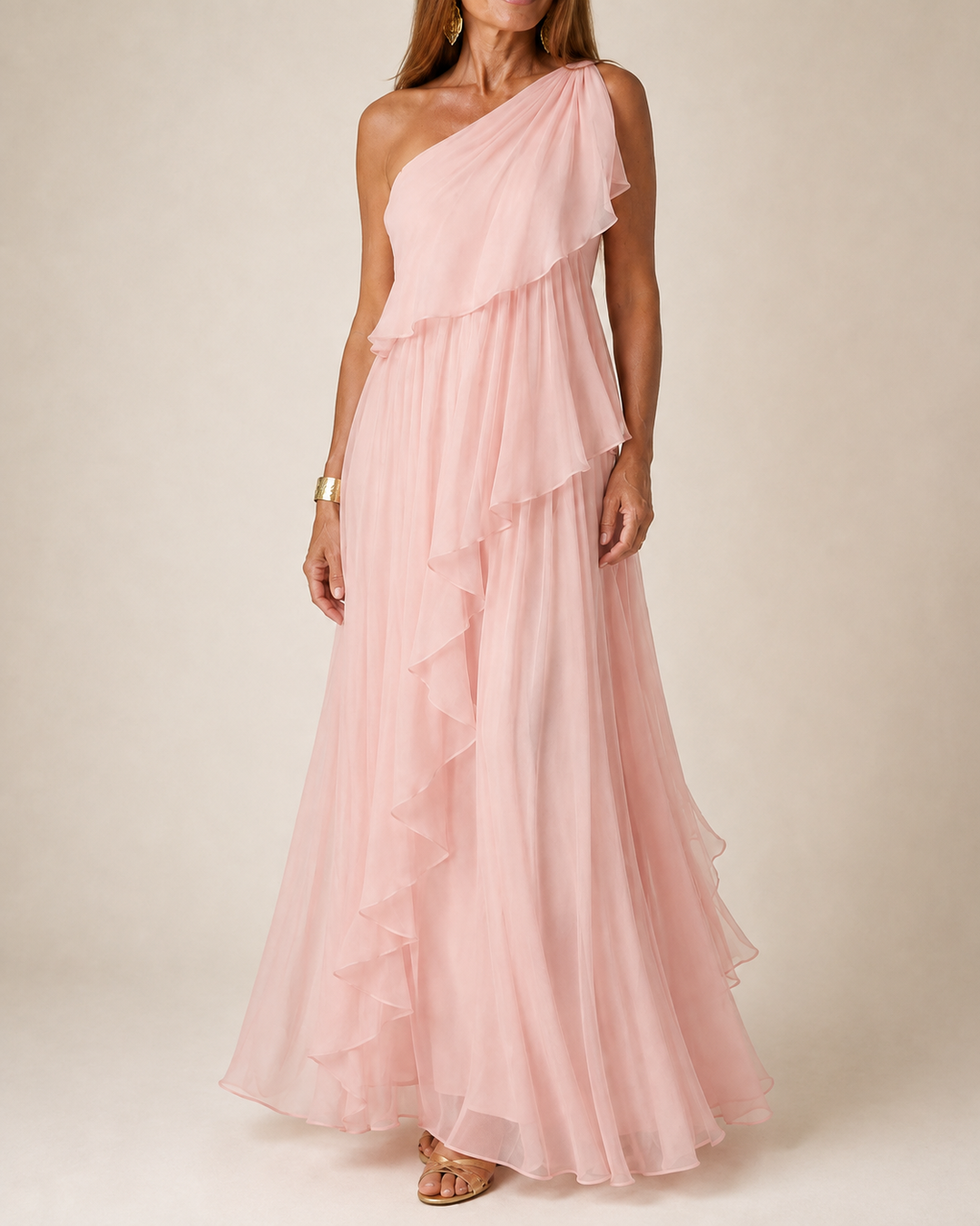 Serena™ | Emerald Ruffle Maxi Dress