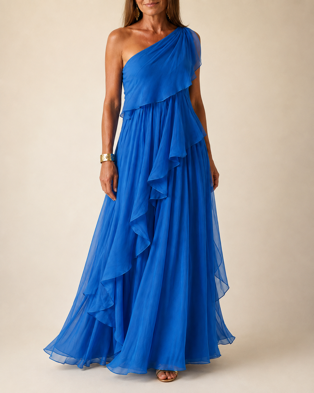 Serena™ | Emerald Ruffle Maxi Dress
