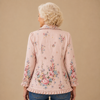 Rosalie™ | Embroidered Floral Ruffle Jacket