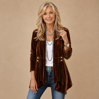 Valentina™ | Luxe Velvet Tailored Jacket