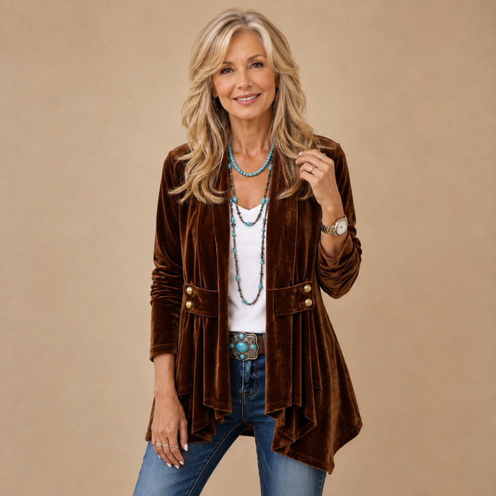 Valentina™ | Luxe Velvet Tailored Jacket