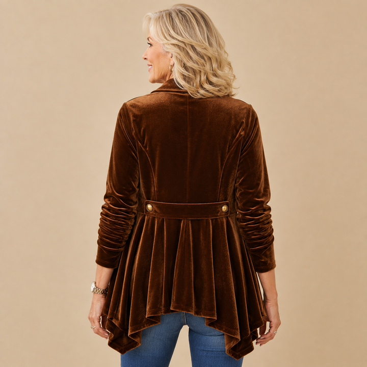 Valentina™ | Luxe Velvet Tailored Jacket