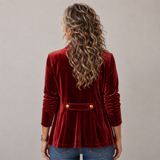Valentina™ | Luxe Velvet Tailored Jacket