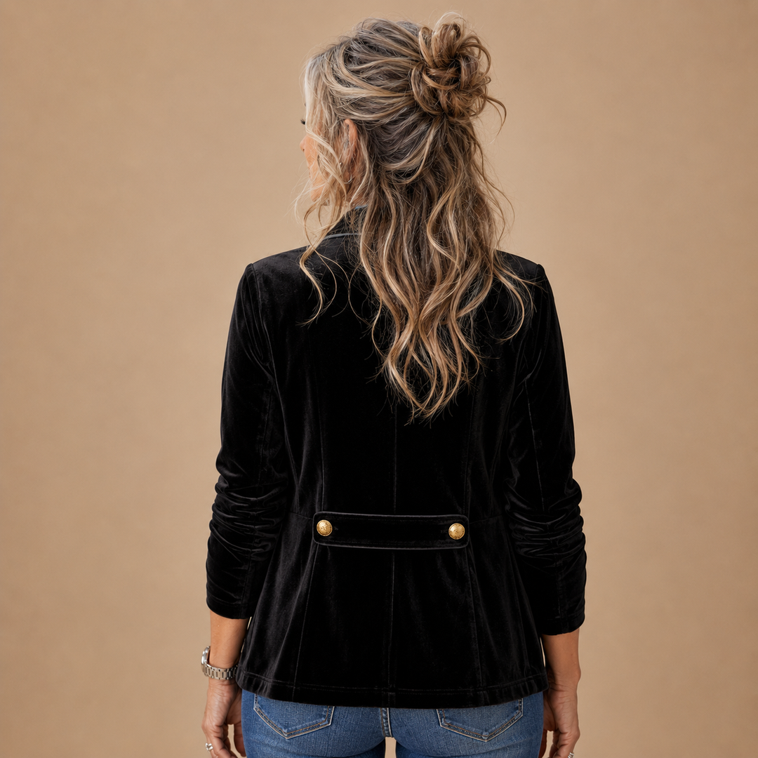 Valentina™ | Luxe Velvet Tailored Jacket