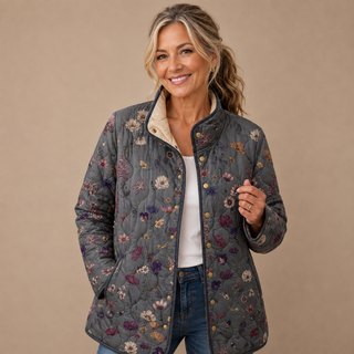 Isla™ | Botanical Quilted Floral Jacket