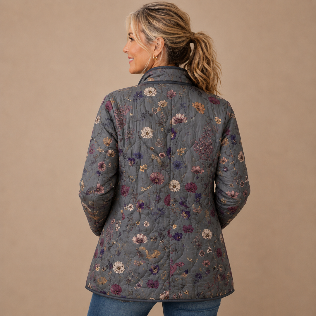Isla™ | Botanical Quilted Floral Jacket