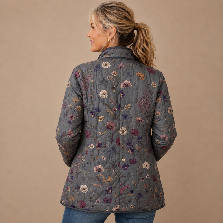 Isla™ | Botanical Quilted Floral Jacket