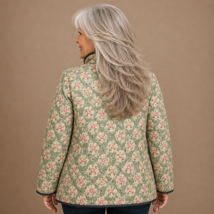 Rosabelle™ | Vintage Floral Quilted Jacket
