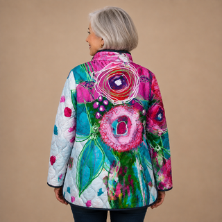 Colette™ | Artistic Floral Quilted Jacket