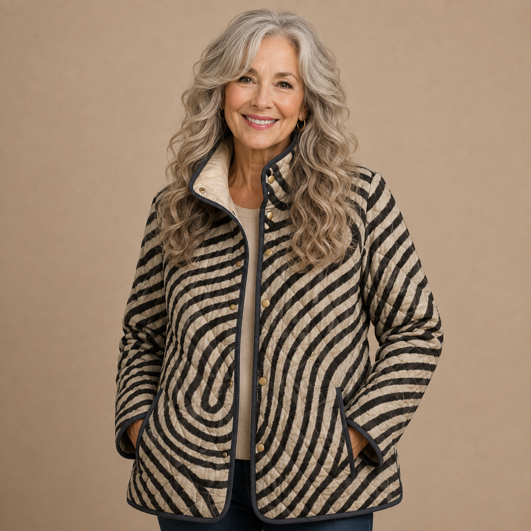 Odette™ | Striped Quilted Jacket