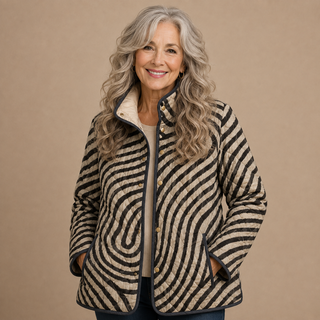 Odette™ | Striped Quilted Jacket
