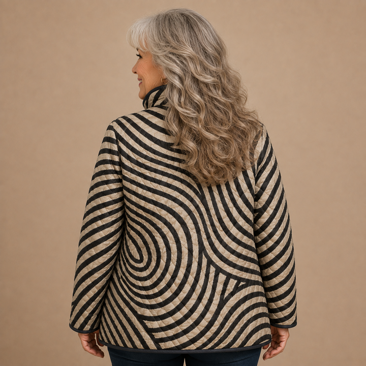Odette™ | Striped Quilted Jacket