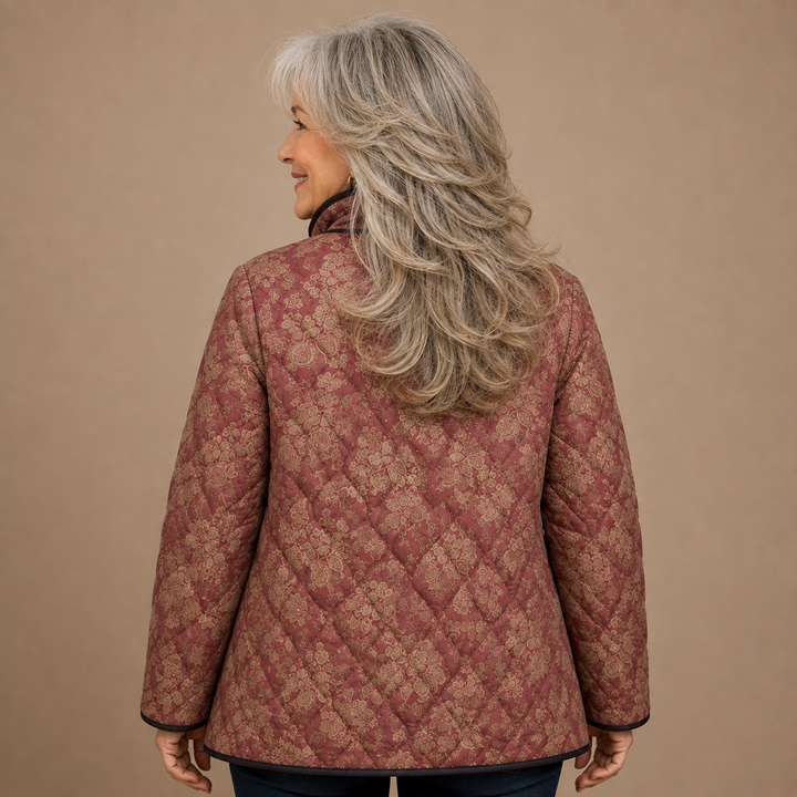 Viviana™ | Vintage Botanical Quilted Jacket