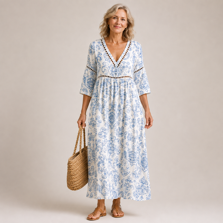 Ceridwen™ | Coastal Elegance Maxi Dress
