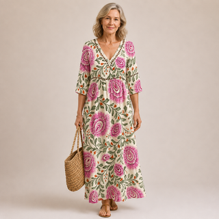 Elowen™ | Meadow Bloom Maxi Dress