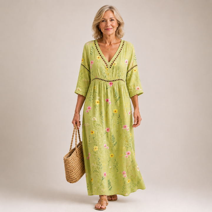Linnea™ | Meadow Breeze Maxi Dress