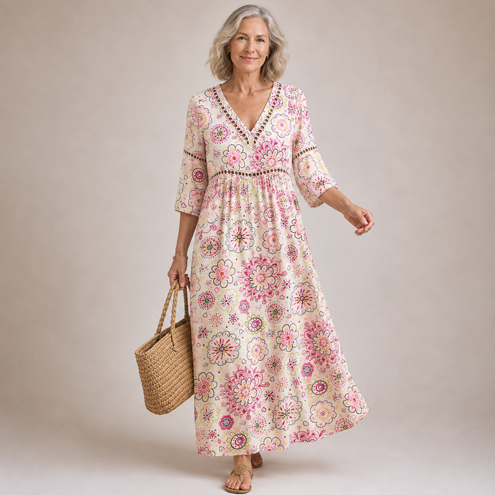 Fenella™ | Blooming Meadow Maxi Dress