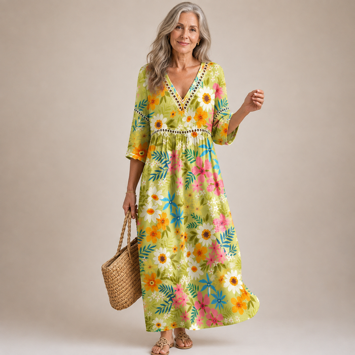 Celandine™ | Sunshine Meadow Maxi Dress