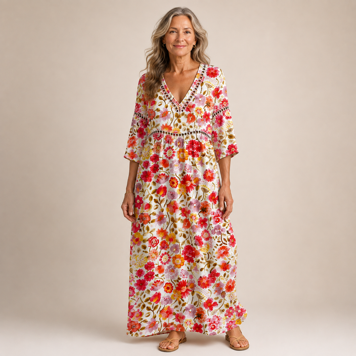 Aurelia™ | Wildflower Bloom Maxi Dress