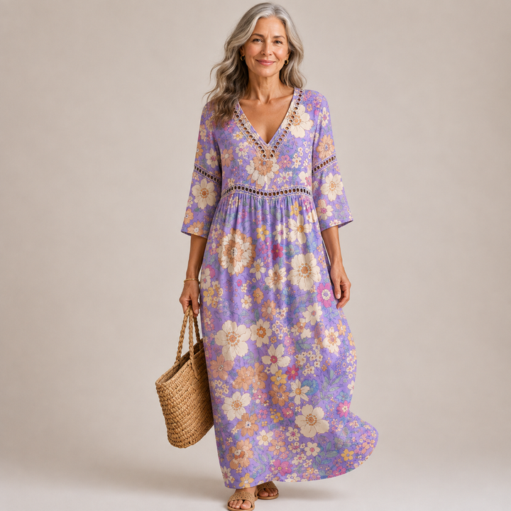Tamsin™ | Lavender Blossom Maxi Dress