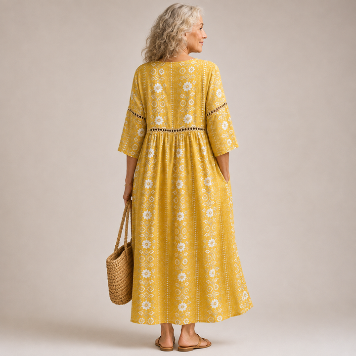 Marigold™ | Sunshine Bloom Maxi Dress