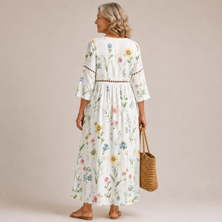 Rosamund™ | Wildflower Meadow Maxi Dress