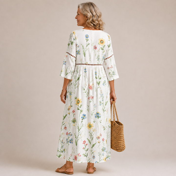 Rosamund™ | Wildflower Meadow Maxi Dress