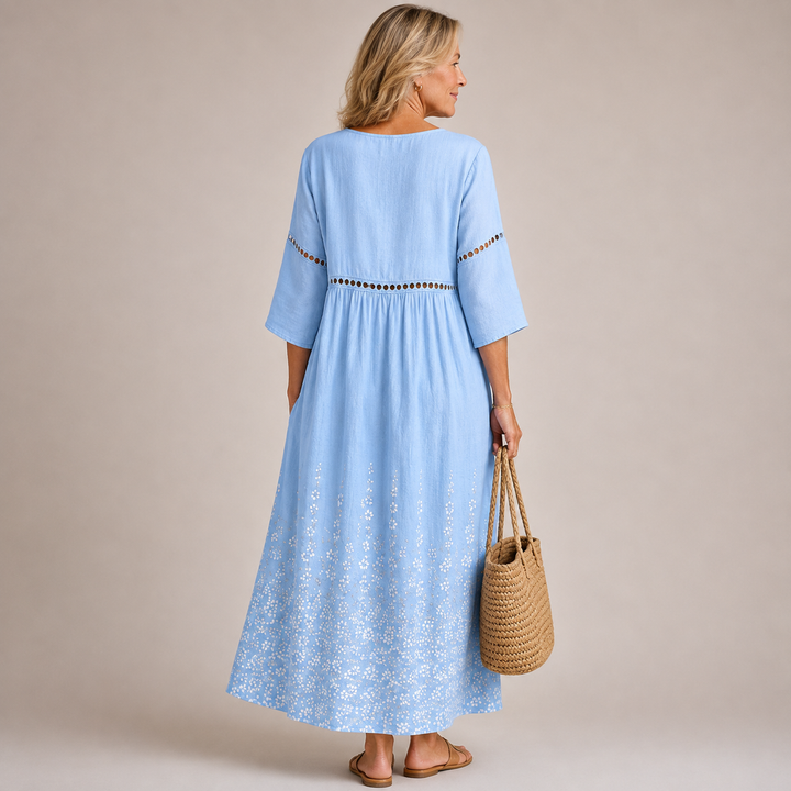 Aveline™ | Sky Breeze Maxi Dress