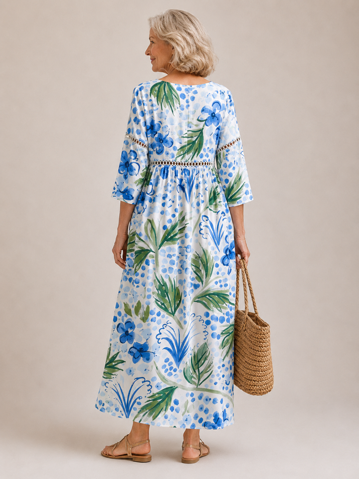 Anwen™ | Coastal Garden Maxi Dress