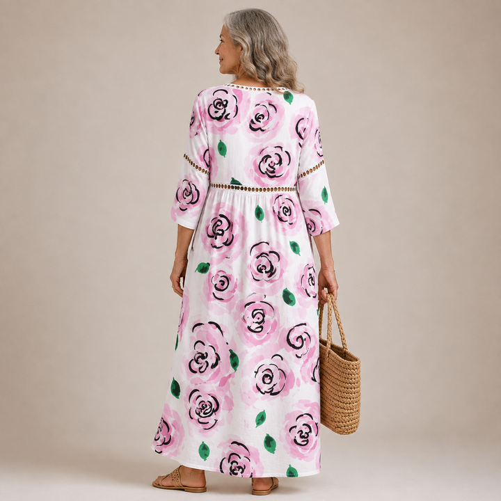Rosalie™ | Blush Rose Maxi Dress