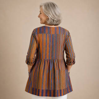 Sienna™ | Sunset Stripe V-Neck Shirt